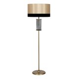 vinner Twins Statik Siyah Eskitme Mat Gold Detaylı Metal Lambader - Haki VNRTWINS01009