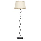 vinner Twins Statik Siyah Eskitme Mat Gold Detaylı Metal Lambader - Leopar VNRTWINS01014