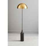 vinner Twins Statik Siyah Eskitme Mat Gold Detaylı Metal Lambader - Turuncu VNRTWINS01031