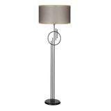 vinner Twins Statik Siyah Eskitme Mat Gold Detaylı Metal Lambader - Zebra VNRTWINS01012