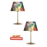 vinner Two-004 Series Eskitme Mat Gold Metal Abajur VNRTWO004ABJ002