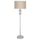 vinner Üçlü Krom Küre Tek Ayaklı Siyah Metal Lambader - Krom Orego VNRLMDFG01078