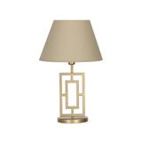 Vinner VNRPUGLIAEMGA01016 Puglia Eskitme Mat Gold Metal Hasır Bej Abajur
