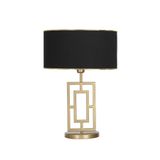 Vinner VNRPUGLIAEMGA01031 Puglia Eskitme Mat Gold Metal Gold Siyah Abajur