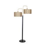 Vinner VNRTWINS01050 Twins Statik Siyah Eskitme Mat Gold Detaylı Gold Mataro Metal Lambader