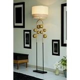 Vinner Wyoming Siyah-gold Kaplama Metal Lambader