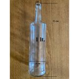 Vino Market Zeytinyağı Şişesi - Şeffaf - 1 L.