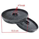 Vinola Aspiratör Karbon Filtresi 15.5 CM 4 Tırnaklı