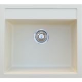 Vinox Granit Eviye Bej Tek Gözlü 55X50Cm Estetik ve Dayanıklı Mutfak Evyesi