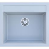 Vinox Granit Eviye Gri Tek Gözlü Mutfak Evyesi 55X50Cm (VX-55)