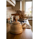 Vintage Ahşap Saplı Emaye Demlik Kettle 2,5Lt Kahve 4645-C