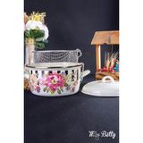 Vintage Ayda Kızartma Tenceresi - 22 cm - Mavi