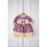 Vintage Bebek Elbise - 01.Mor - 3 Yaş