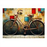 Vintage Bisiklet Modeli Modern Mdf Tablo 35cm X50cm