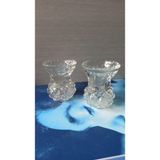 Vintage Cam Kristal Kesme Mini Bardak Seti Ikili & 6 cm - Şeffaf