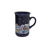 Vintage Christmas Kar Yağışı Temalı Porselen Kupa 10,5Cm 003
