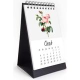 Vintage Çiçekli 2026 Masa Takvimi - 9.5x14.8 cm - Renk