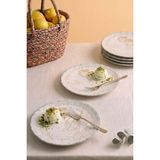 Vintage Cream Sirius 6\'lı Pasta & Sunum Tabağı 22 cm - Çok Renkli