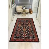 Vintage Desen Dijital Baskı Kaymaz Taban Halı H1049 Renkli 140 X 200