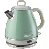 Vintage Elektrikli Su Isıtıcı 1 Litre Yeşil 2868/04 - Paslanmaz Çelik, Retro Kettle, 1630 Watt, Otomatik Kapanma, Kablosuz 360° Duylu
