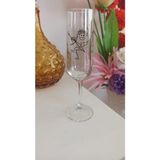 Vintage ''eros''desenli Dekoratif Flüt Kadeh & 21.5 cm - Siyah - Mavi - Yeşil - Pembe