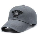 Vintage Eskitme Yıkamalı Retro Model Pamuklu Unisex Erkek Kadın Beyzbol Kot Şapkalar (Nec2)