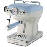 Vintage Espresso Kahve Makinesi Mavi 1389/15 - Süt Köpürtme Başlığı, 900 Watt, 0,9 Litre Çı - Çok Renkli