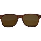 Vintage Fashion Hafif Unisex Güneş Gözlüğü Güneş Gözlüğü Koyu Kahve Kalın Çerçeve Mo.11 - Çikolata