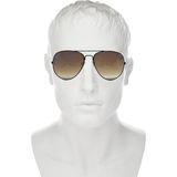 Vintage Fashion Hafif Unisex Güneş Gözlüğü Güneş Gözlüğü Oval Çerçeve Kahverengi A06 - Çikolata