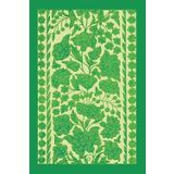 Vintage Floral Motif in Green- Journal, Notebook, Daily Writing, & Reflections- 100 pages, 6x9, Wide-ruled: Great gift for Moms, Friends, Nature Lovers, History Fans, Floral Print, Antique Wallpaper