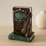 Vintage Gitar Ve Kitap Figürlü Dekoratif Biblo Kumbara 21X14x10 Cm