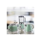 Vintage Kahvaltı Seti Su Isıtıcı Kettle + Smoothie Cam Blender + Ekmek Kızartma Makinesi + Fi