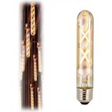 Vintage LED Ampul, E27, 4W, 2500K Sıcak Sarı Işık, Amber Cam, 18,5 Cm, Retro Rustik Ampul Amber - 0,5 W - Altın