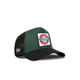 Vintage Logolu Cordura Siyah-Petrol Yeşili Trucker Şapka