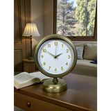 Vintage Luxury 25 X 20 Cm Eskitme Metal Masa Saati Vitrin