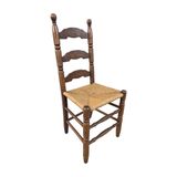 Vintage Masif Ahşap Sandalye (1 Adet) AC05