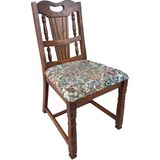 Vintage Masif Ahşap Yemek Sandalye (1 Adet) AC03 - Çok Renkli