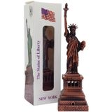 Vintage Metal Usa Özgürlük Heykeli Biblo Antik Bakır 15 Cm