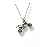 Vintage Motosiklet Figürlü Kolye – Motor Tutkusunu Taşıyan Unisex Zincir Aksesuar