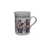 Vintage Noel Baba Figürlü Porselen Kupa 10Cm
