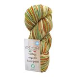 Vintage Organic Hand Paint Örgü İpi Altın Orman%100 Yün 100g 123m (SE713)