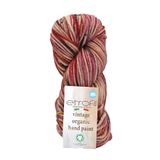 Vintage Organic Hand Paint Örgü İpi Lillium Art%100 Yün 100g 123m