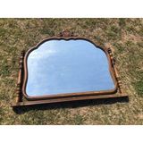 Vintage Oymalı Şifoniyer Aynası 100X85 Cm - Dekoratif Standlı Ayna