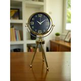 Vintage Prestige Üç Ayaklı Metal Masa Saati Vitrin