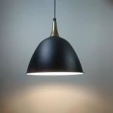 VİNTAGE RETRO RUSTİK SİYAH İÇİ BEYAZ BRONZ ASKILI TEKLİ SARKIT AVİZE MYL002598