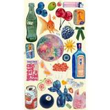 Vintage Retro Set 1 Telefon Laptop Tablet Sticker Seti