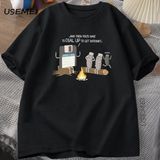 Vintage Retro Tech Internet Komik Tişört Erkek Kadın Baskılı Rahat Kısa Kollu Karışımı Ekip B 2794 - Siyah - XL