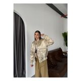 VINTAGE SATEN GÖRÜNÜMLÜ MONT (GOLD, M)