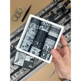 Vintage Siyah Beyaz Temalı 20’li Washi Bant Black & White Memory/ Fleeting Monologue Serisi (20*2m) Masking Tape/desenli Bant