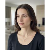 Vintage Takı Altın Rengi Gold Kalp Kolye Sevgililer Gününe Özel Sade ve Şık